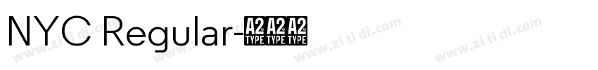 NYC Regular字体转换